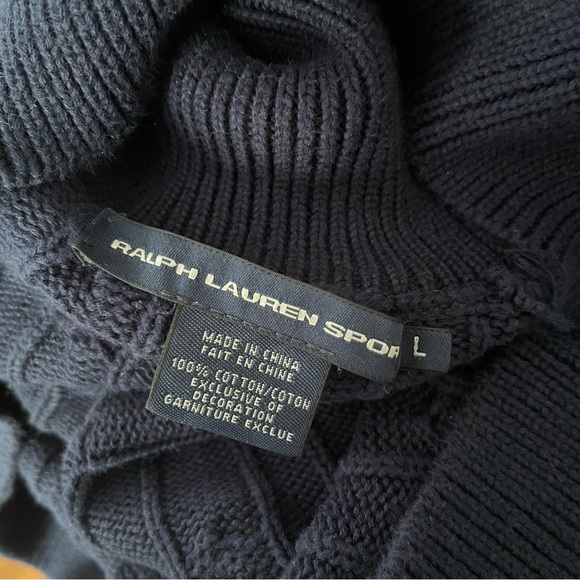Ralph Lauren Sport Cable-knit Turtleneck Sweater - Picture 4 of 5